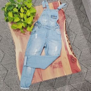 SI SONO by CAVALINI- The Basics Collection Denim Skinny Overalls